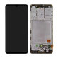 Samsung Galaxy A41 A415F - LCD Display + Touchscreen Front Glas + Rahmen (Prism Crush Black) - GH82-22860A, GH82-23019A Genuine Service Pack
