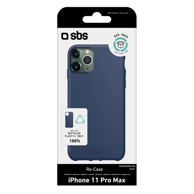 SBS - Fall TPU für iPhone 11 Pro Max, recycelt, blau
