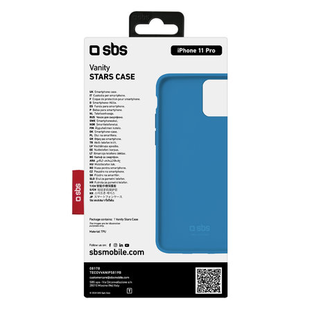SBS - Fall Vanity für iPhone 11 Pro, blau