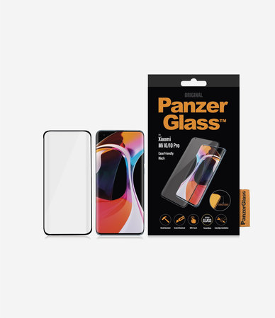 PanzerGlass - Gehärtetes Glas Case Friendly für Xiaomi Mi 10, black