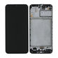 Samsung Galaxy M21 M215F - LCD Display + Touchscreen Front Glas + Rahmen (Black) - GH82-22509A, GH82-22836A, GH82-21266A, GH82-21265A Genuine Service Pack