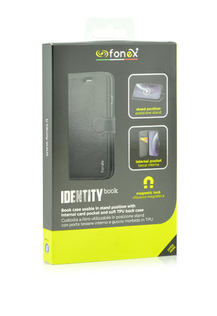 Fonex - Hülle Book Identity für Samsung Galaxy A20e, schwarz