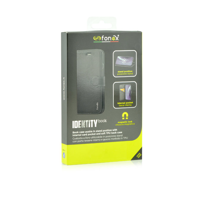 Fonex - Hülle Book Identity für Samsung Galaxy A20e, schwarz