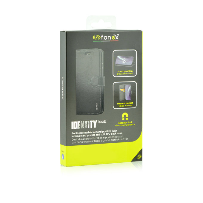 Fonex - Fall Book Identity für Samsung Galaxy A41, schwarz