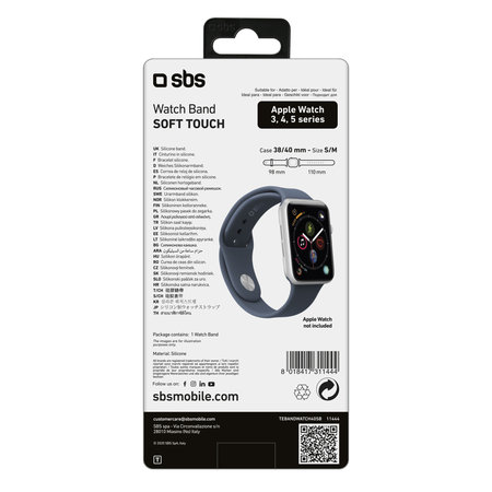 SBS - Armband für Apple Watch 40 mm, Größe S / M, blau