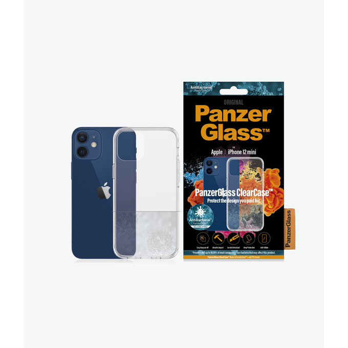 PanzerGlass - Fall ClearCase für iPhone 12 mini, transparent