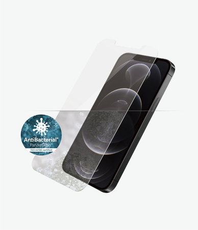 PanzerGlass - Gehärtetes Glas Standard Fit AB für iPhone 12 und 12 Pro, transparent