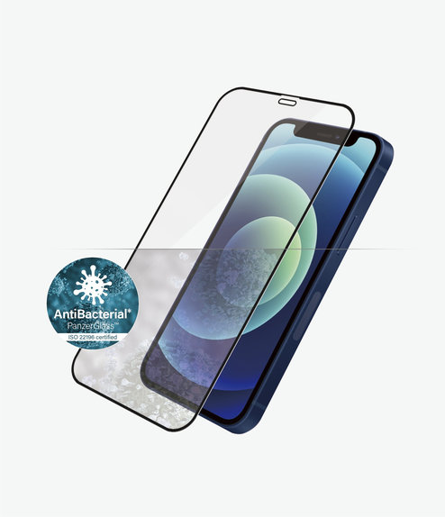 PanzerGlass - Gehärtetes Glas Case Friendly AB für iPhone 12 mini, schwarz