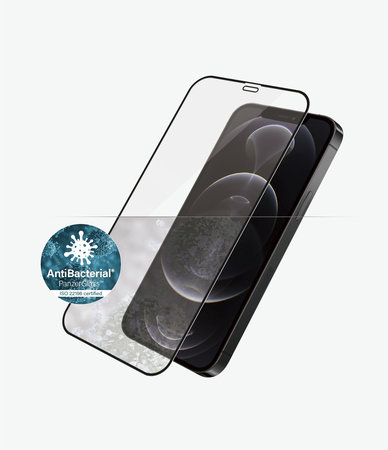 PanzerGlass - Gehärtetes Glas Case Friendly AB für iPhone 12 und 12 Pro, schwarz