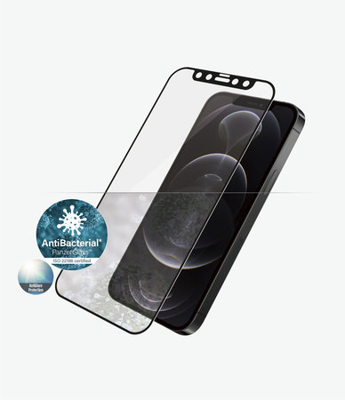 PanzerGlass - Gehärtetes Glas Case Friendly AntiGlare für iPhone 12 und 12 Pro, schwarz