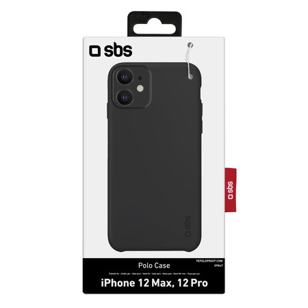 SBS - Fall Polo One für iPhone 12 und 12 Pro, schwarz