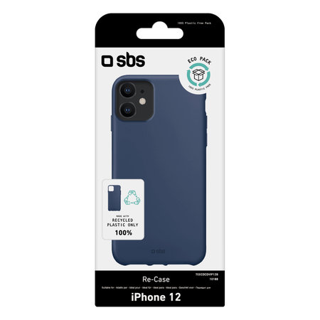 SBS - Fall TPU für iPhone 12 mini, recycelt, blau