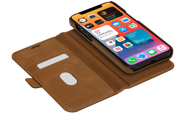 dbramante1928 - Lynge-Lederhülle für iPhone 12 Pro Max, Hellbraun