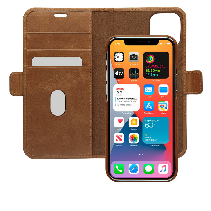 dbramante1928 - Lynge-Lederhülle für iPhone 12 Pro Max, Hellbraun