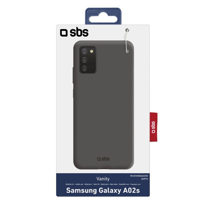 SBS - Fall Vanity für Samsung Galaxy A02s, schwarz