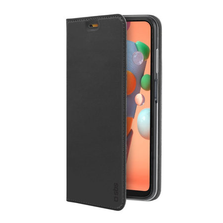 SBS - Fall Book Wallet Lite für Samsung Galaxy A12, schwarz