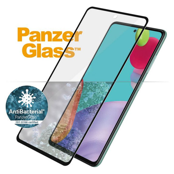 PanzerGlass - Gehärtetes Glas Case Friendly AB für Samsung Galaxy A52, A52 5G, A52s und A53 5G, schwarz