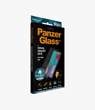 PanzerGlass - Gehärtetes Glas Case Friendly AB für Samsung Galaxy A52, A52 5G, A52s und A53 5G, schwarz
