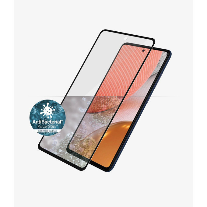 PanzerGlass - Gehärtetes Glas Case Friendly AB für Samsung Galaxy A72, schwarz