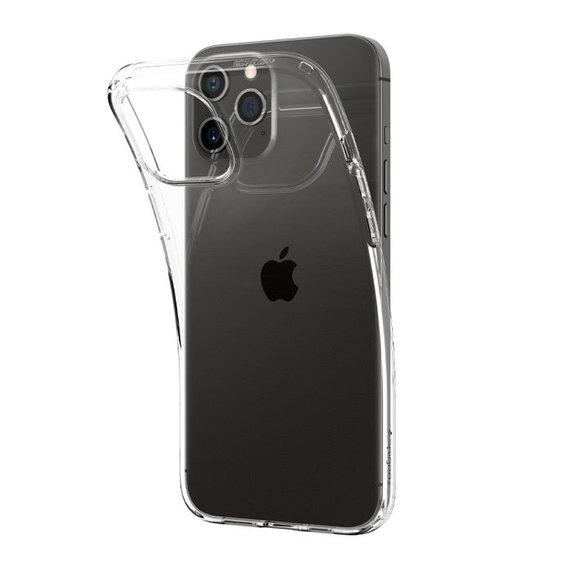Spigen - Hülle Liquid Crystal für iPhone 12 und 12 Pro, Crystal Clear