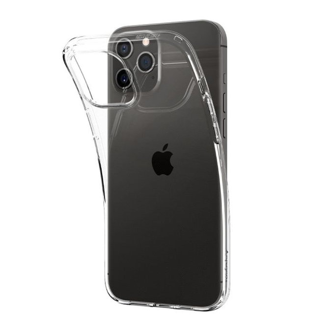 Spigen - Hülle Liquid Crystal für iPhone 12 und 12 Pro, Crystal Clear