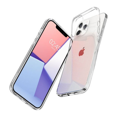 Spigen - Hülle Liquid Crystal für iPhone 12 und 12 Pro, Crystal Clear