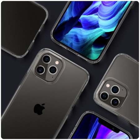 Spigen - Hülle Liquid Crystal für iPhone 12 und 12 Pro, Crystal Clear