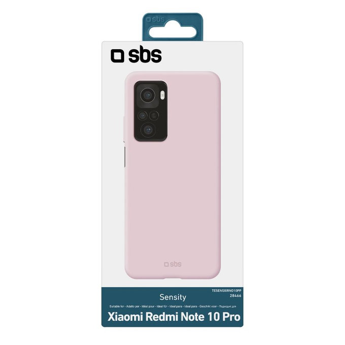 SBS - Fall Sensity für Xiaomi Redmi Note 10 Pro, rosa