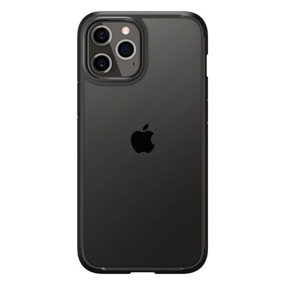 Spigen - Hülle Ultra Hybrid für iPhone 12 a 12 Pro, schwarz