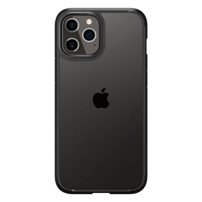 Spigen - Hülle Ultra Hybrid für iPhone 12 a 12 Pro, schwarz