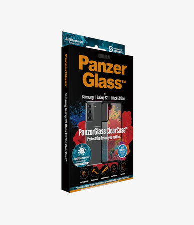 PanzerGlass - Hülle ClearCase AB für Samsung Galaxy S21, schwarz
