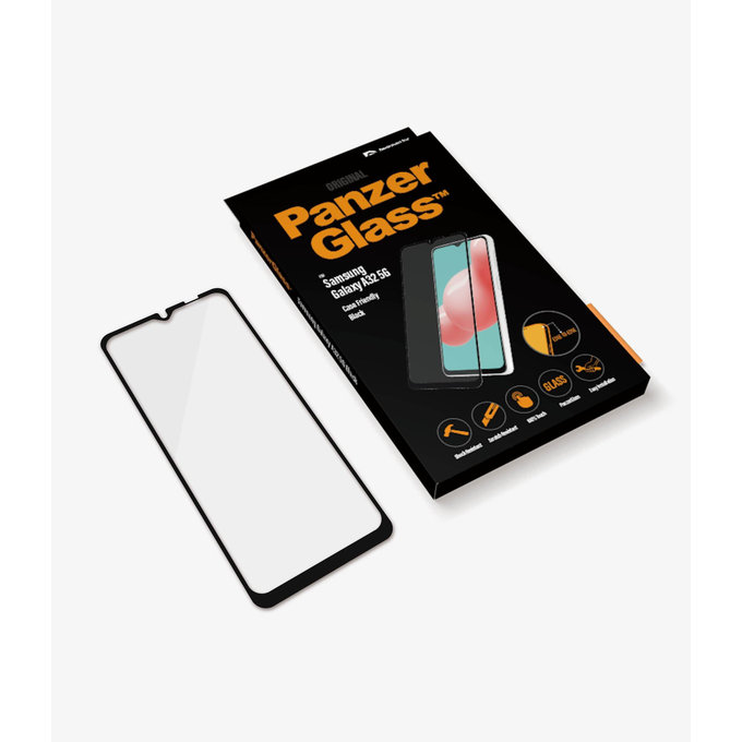 PanzerGlass - Gehärtetes Glas Case Friendly für Samsung Galaxy A32 5G, schwarz