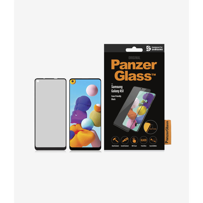 PanzerGlass - Gehärtetes Glas Case Friendly für Samsung Galaxy A21, black