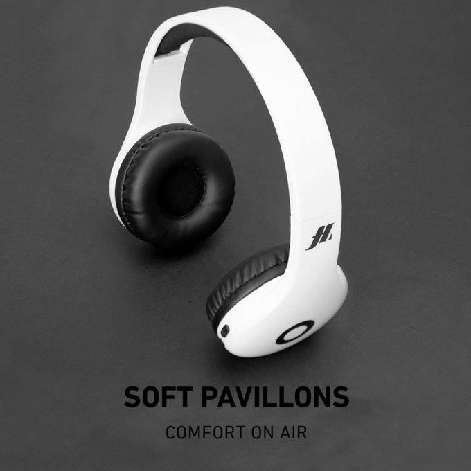 SBS - Drahtloser Kopfhörer mit Mikrofon, weiß