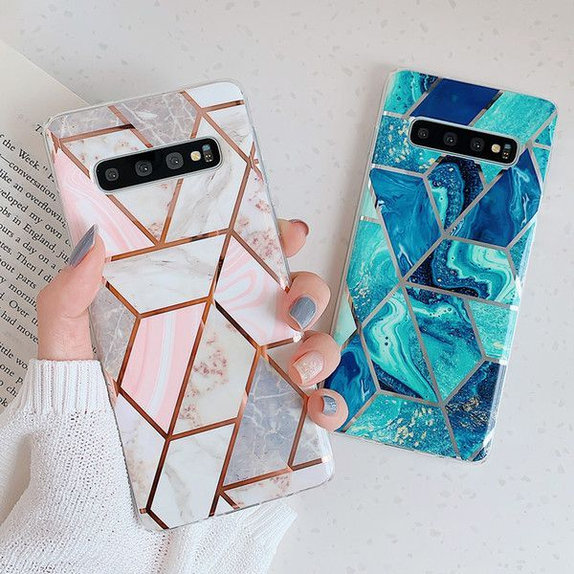 Tech-Protect - Marble Case für iPhone SE 2020/8/7, pink