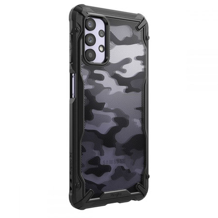 Ringke - Fusion X Hülle für Samsung Galaxy A32 5G, schwarzes Camouflage
