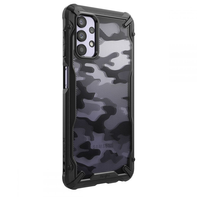 Ringke - Fusion X Hülle für Samsung Galaxy A32 5G, schwarzes Camouflage