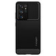 Spigen - Hülle Rugged Armor für Samsung Galaxy S21 Ultra, schwarz