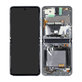 Samsung Galaxy Z Flip 5G F707B - LCD Display + Touchscreen Front Glas + Rahmen (Mystic Gray) - GH82-23351A Genuine Service Pack