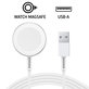 Magnetisches Ladegerät für Apple Watch, USB-A, 1 m, Stainless Steel, bulk