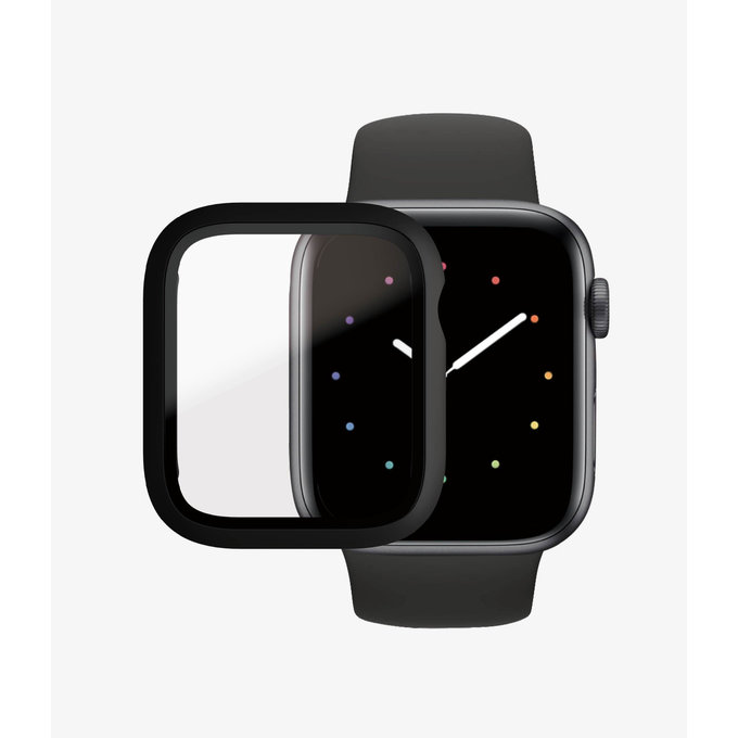 PanzerGlass - Gehärtetes Glas Full Body AB für Apple Watch 4, 5, 6, SE (1st gen) und SE (2nd gen) 44mm, schwarz