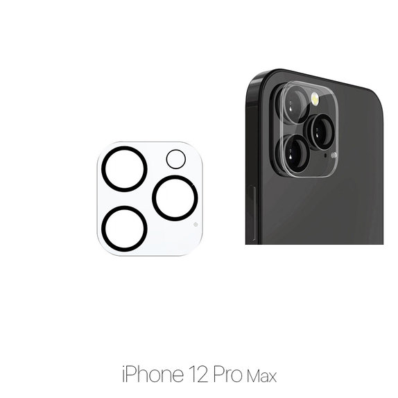 FixPremium Glass - Gehärtetes Glas für die rückwärtige Kameralinse für iPhone 12 Pro Max