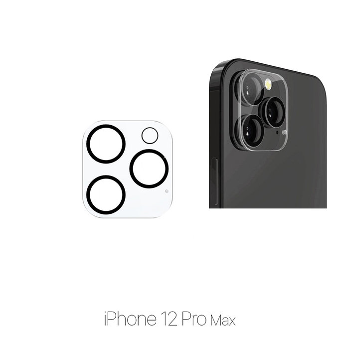 FixPremium Glass - Gehärtetes Glas für die rückwärtige Kameralinse für iPhone 12 Pro Max