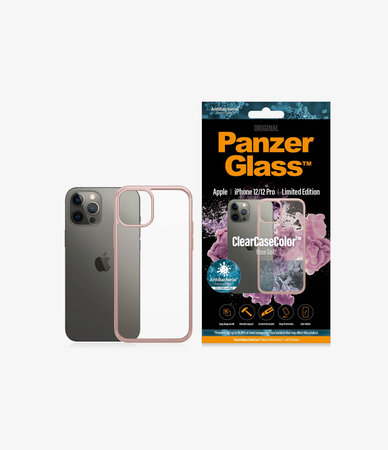 PanzerGlass - ClearCase AB Hülle für iPhone 12/12 Pro, Roségold