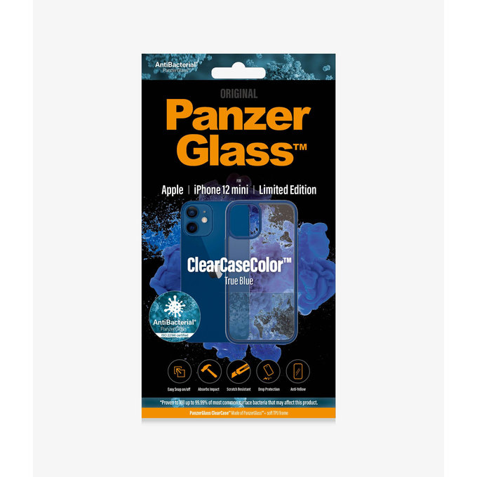 PanzerGlass - Fall ClearCase AB für iPhone 12 mini, blue