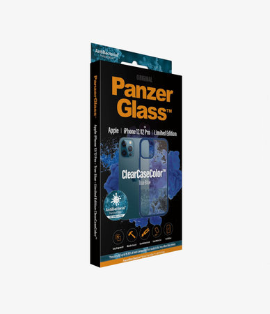 PanzerGlass - Fall ClearCase AB für iPhone 12 und 12 Pro, blue