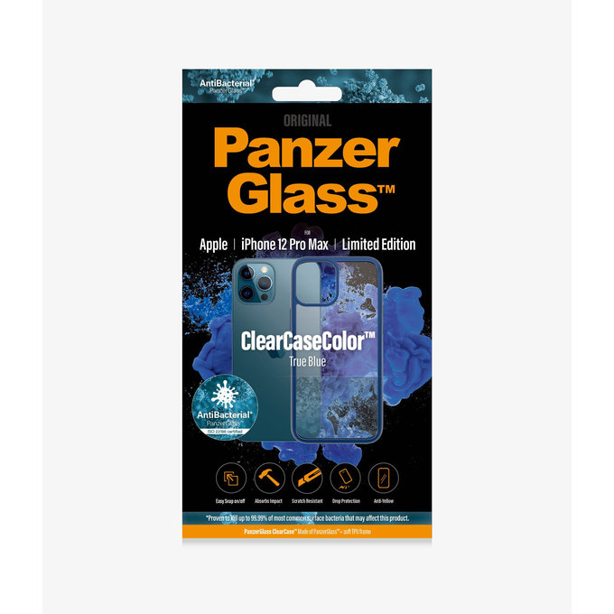 PanzerGlass - Fall ClearCase AB für iPhone 12 Pro Max, blue
