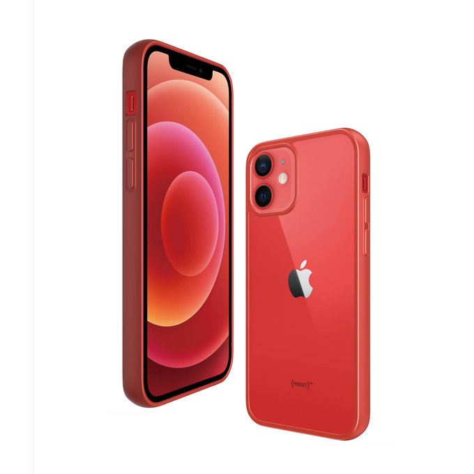 PanzerGlass - Fall ClearCase AB für iPhone 12 mini, red