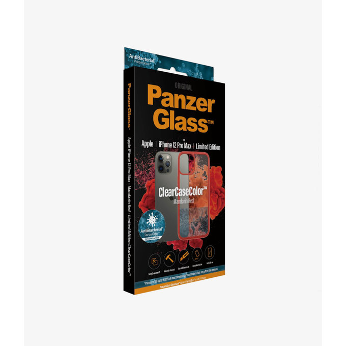 PanzerGlass - Fall ClearCase AB für iPhone 12 Pro Max, red