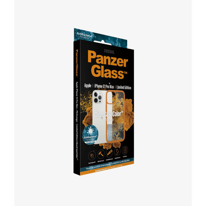 PanzerGlass - Fall ClearCase AB für iPhone 12 Pro Max, orange